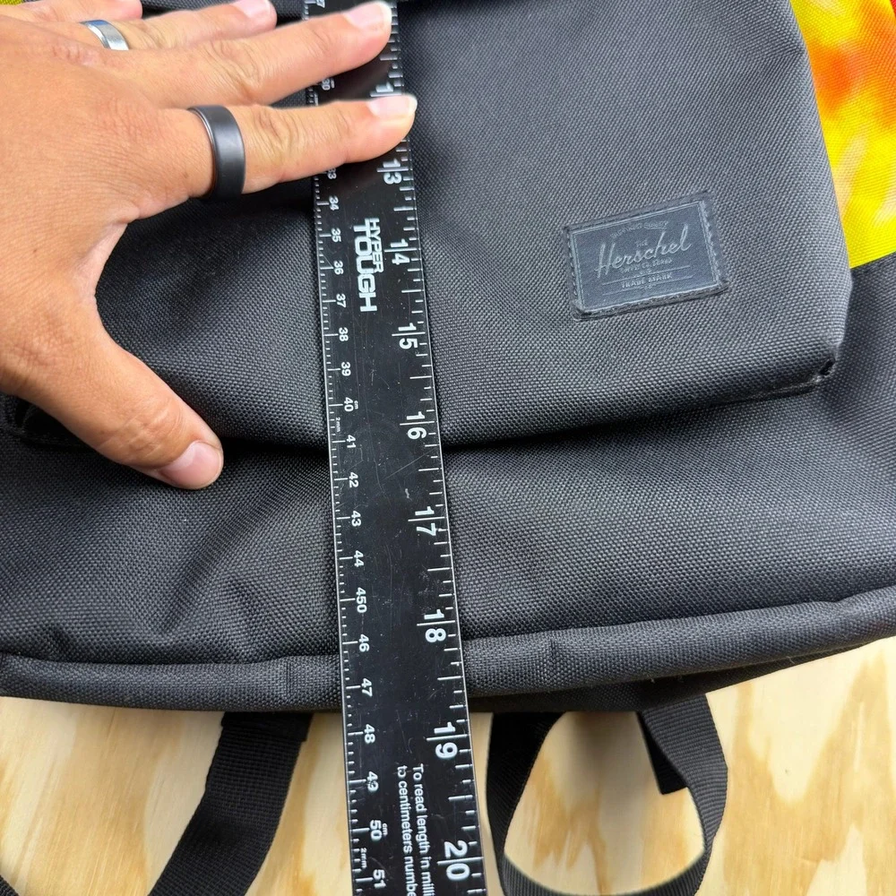 Herschel Supply Co Heritage Backpack Rainbow Tie Dye Black Canvas Bookbag